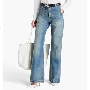 Victoria Beckham Highwaisted Slim Flare, Faye, Size 30